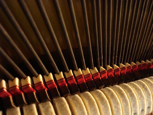 40 - Install bass damper pads; regulate damper wires in bass. 40 - Install bass damper pads; regulate damper wires in bass.